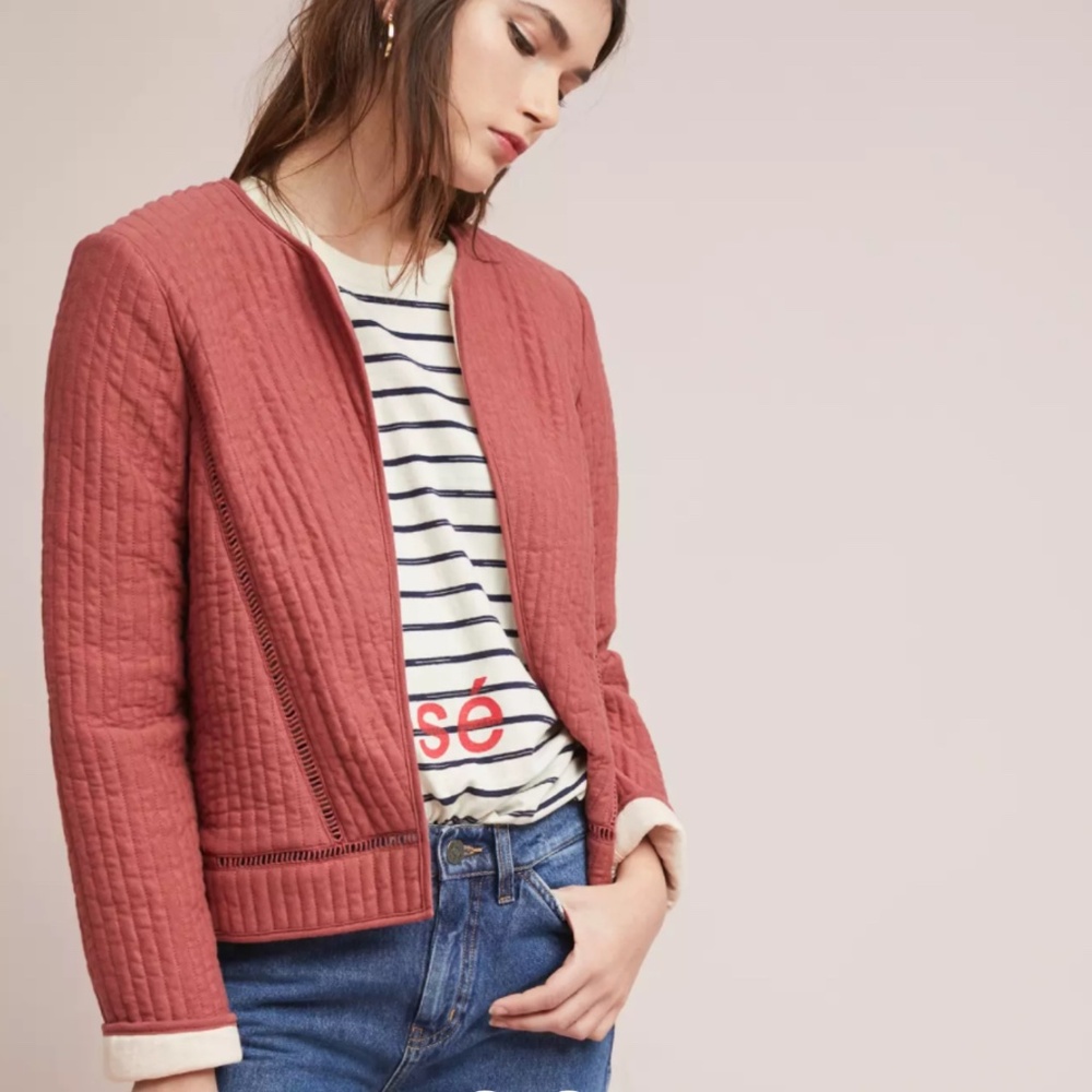 Anthropologie Akemi & Min Quilted Jacket/Cardigan Size Large